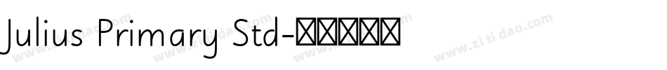 Julius Primary Std字体转换